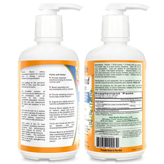 Vital Earth Minerals bottle with pump showing convenient daily serving