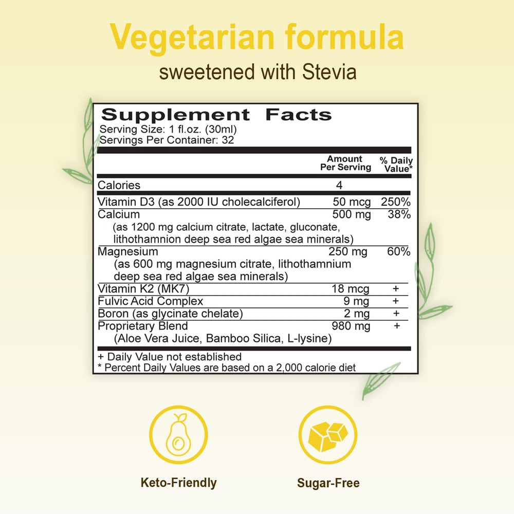 D3 and K2 icons on the bottle suggest vitamin support