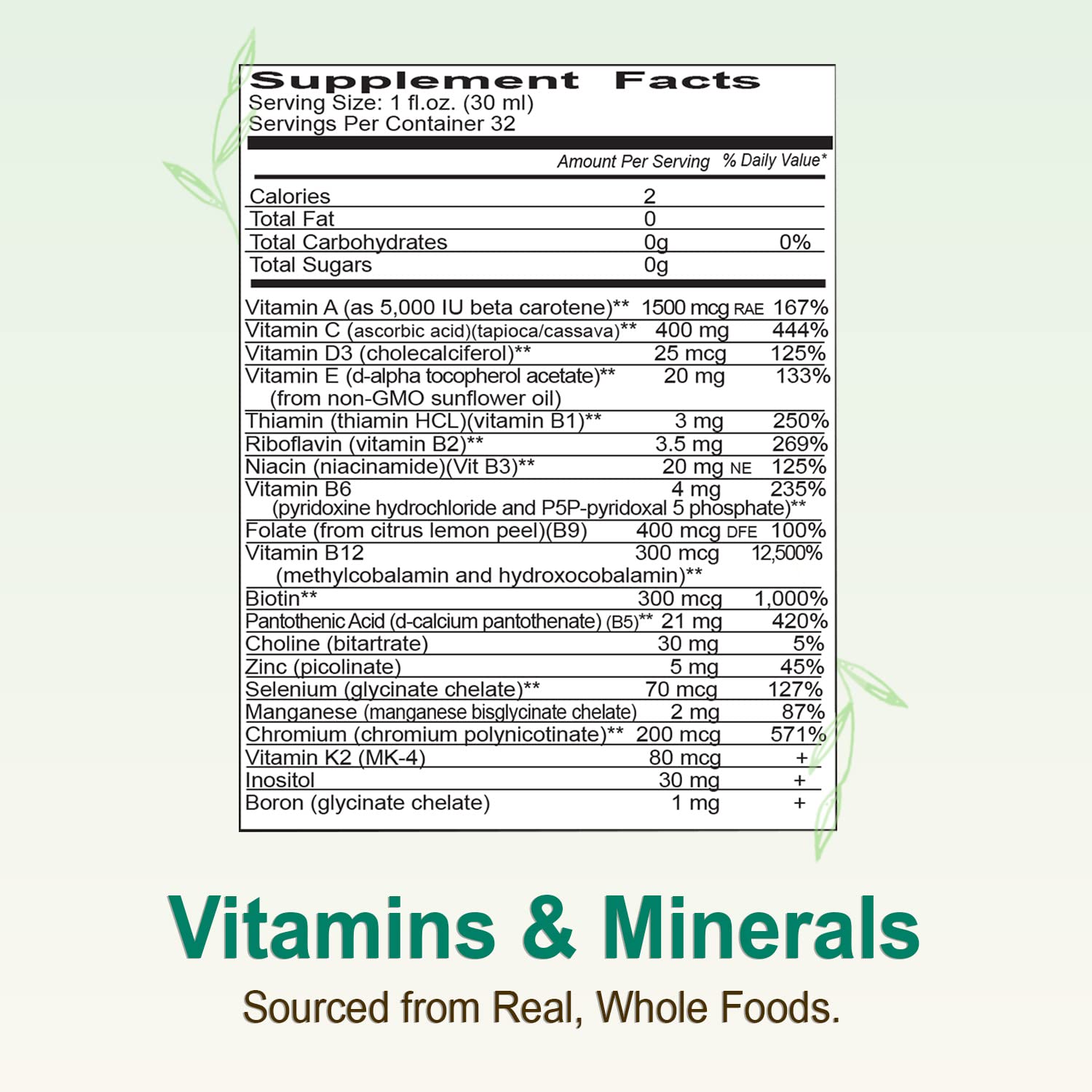 Vital Earth Minerals tropical flavor liquid, stevia-sweetened refreshing taste