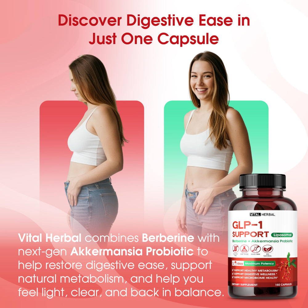 VITAL HERBAL liposomal DIM with ashwagandha bottle promoting mood stability