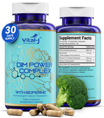Vital-J Empowering bottle with capsules illustrating convenient daily hormone support