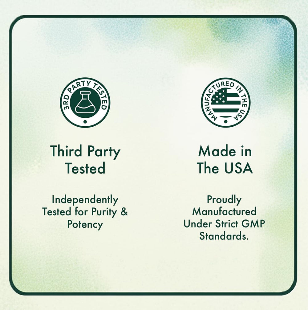 Vital Matter MycoClarity Ultra label highlights vegan and organic ingredients.