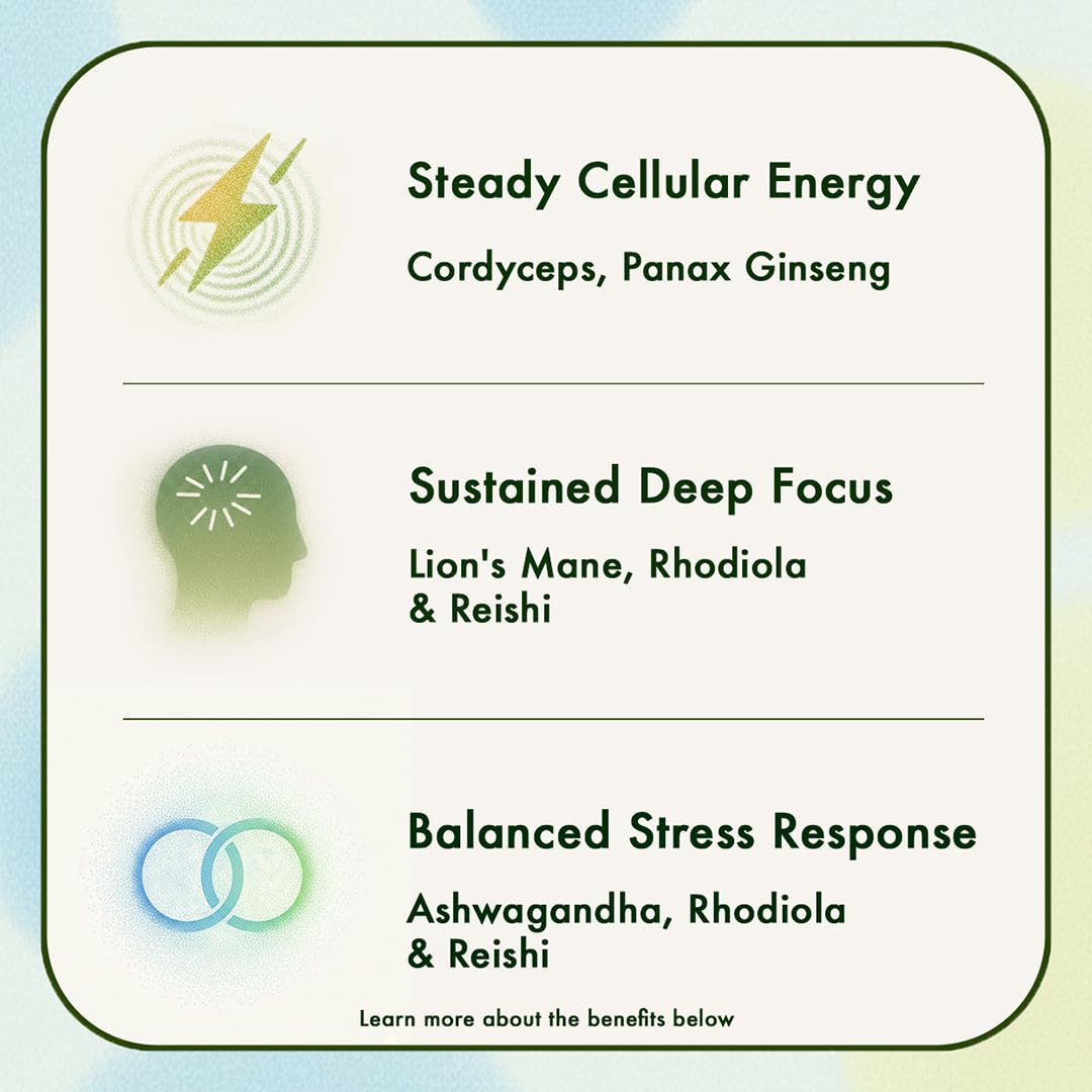 Vital Matter MycoClarity Ultra smoothie-mixer in a blender showing versatile use.