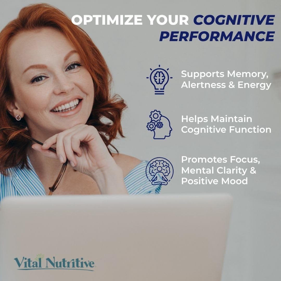 Vital Nootropic 12-in-1 bottle side view highlighting packaging details.
