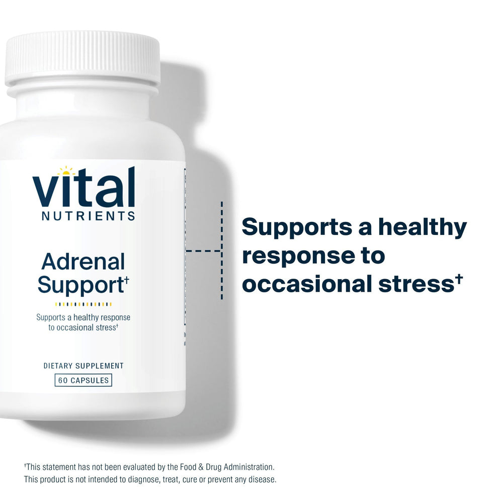Vital Nutrients Ashwagandha root image highlighting adaptogen ingredient for balanced stress response.
