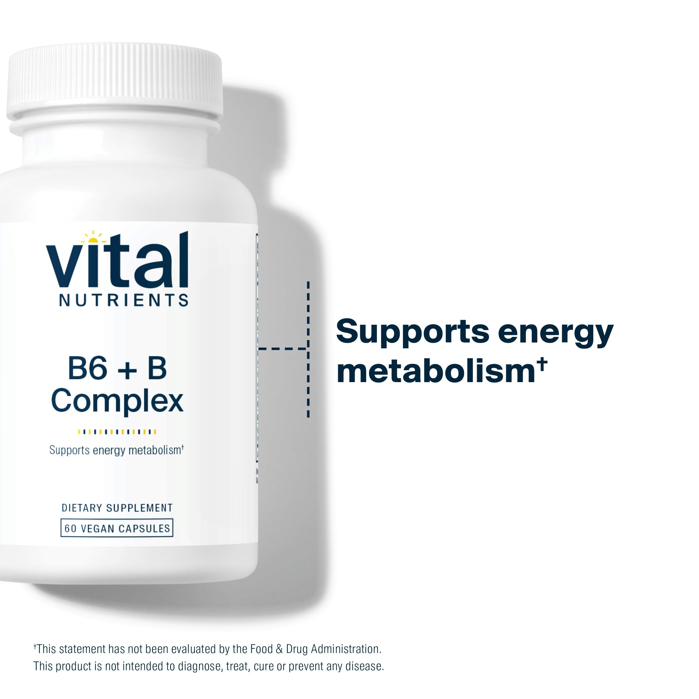 Vital Nutrients B6 + B Complex pour capsules for easy daily use