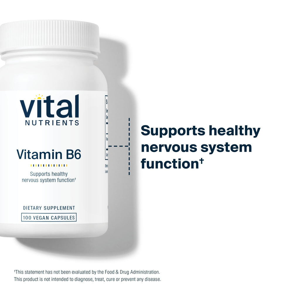Vital Nutrients B6 third-party testing ensures purity and potency