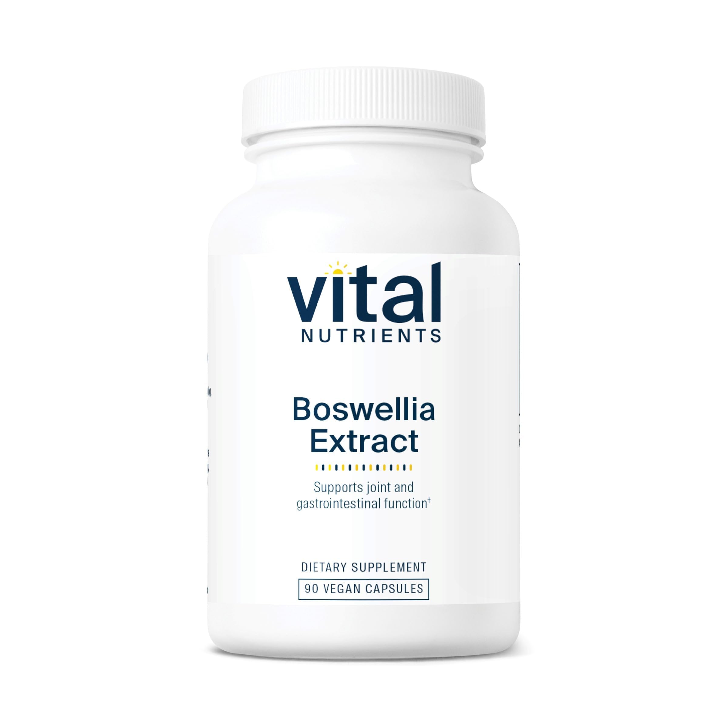 Vital Nutrients Boswellia 400mg bottle close-up for joint support.