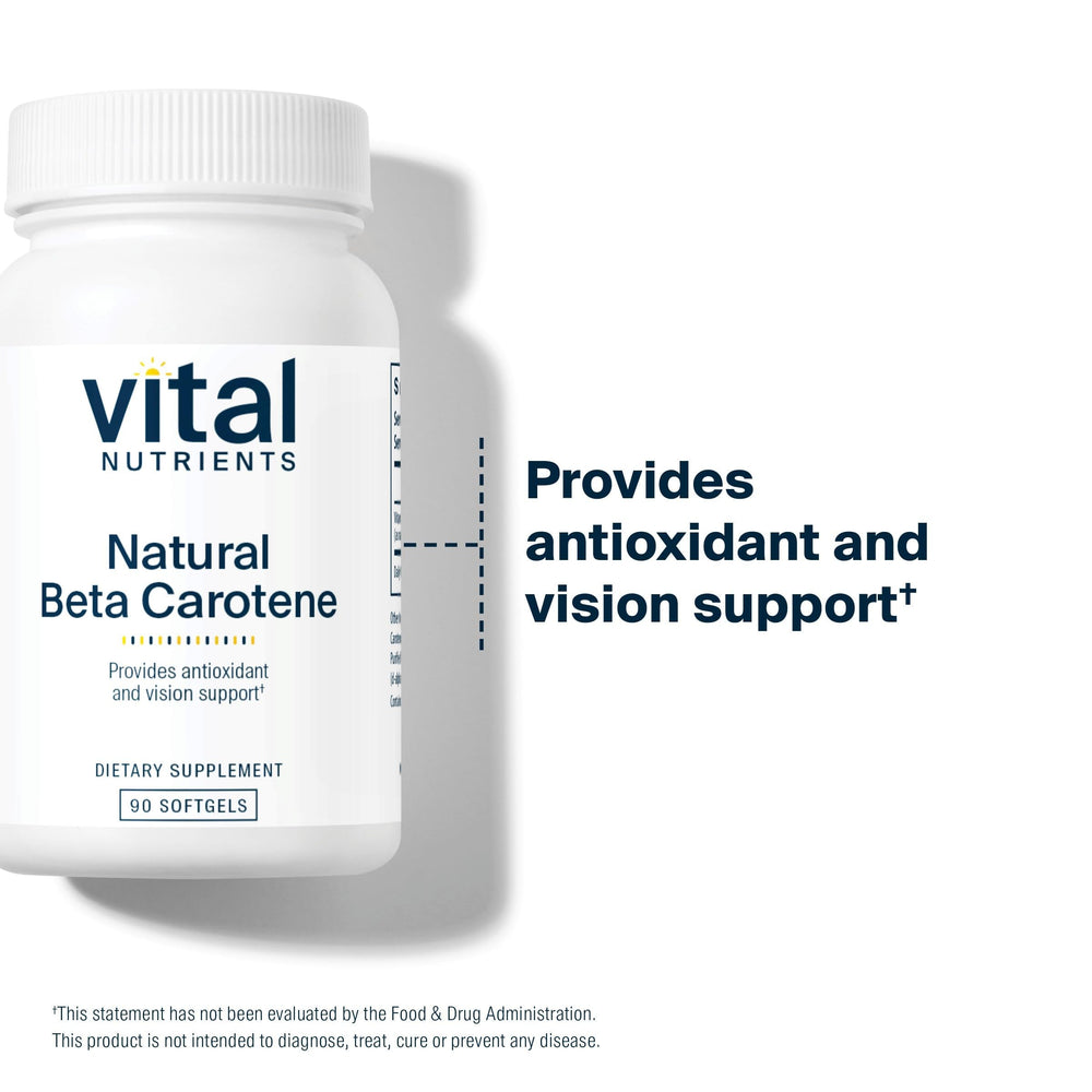 Vital Nutrients bottle label highlights gluten-free and dairy-free ingredients.