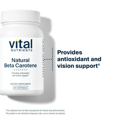 Vital Nutrients bottle label highlights gluten-free and dairy-free ingredients.