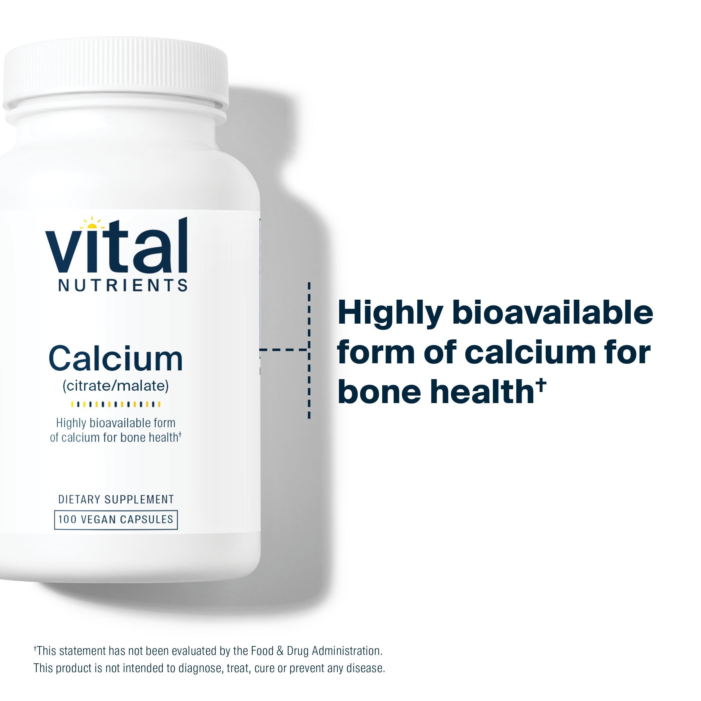 Vital Nutrients vegan symbol with product image indicating gluten, dairy, and soy-free composition