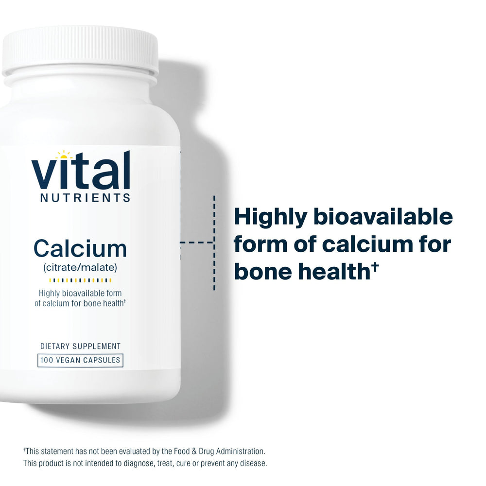 Vital Nutrients vegan symbol with product image indicating gluten, dairy, and soy-free composition