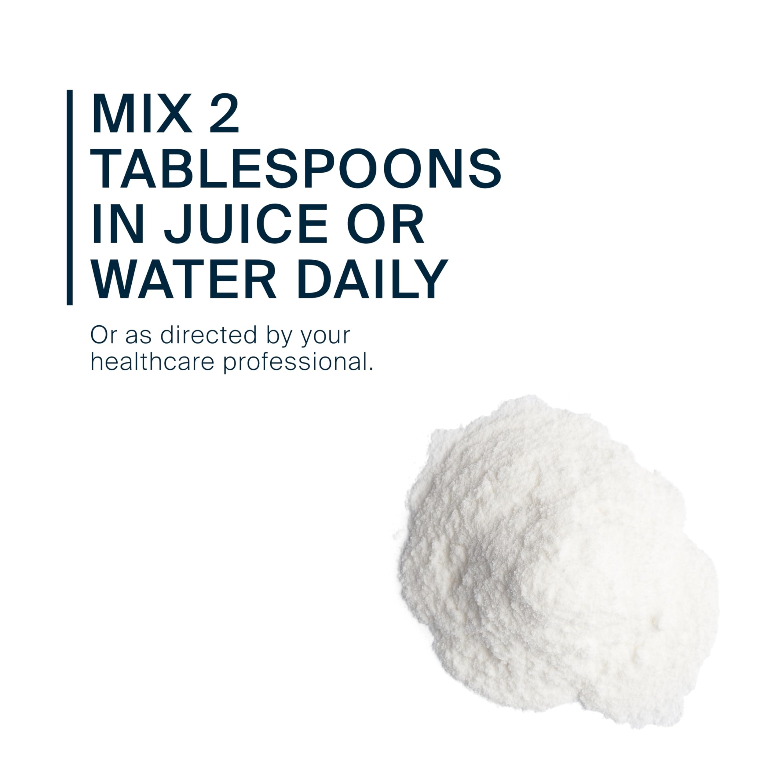 Vital Nutrients cellulose-fiber-powder-glass-mixer shows simple mixing into a drink.