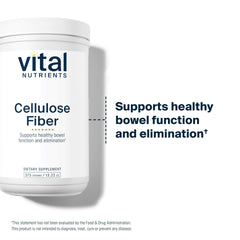 Vital Nutrients cellulose-fiber-powder-scoop offers convenient serving for daily fiber intake.
