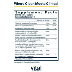 Close-up of Vital Nutrients Cortisol Balance capsules