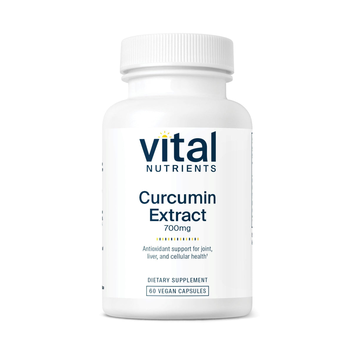 Vital Nutrients Curcumin Extract 700mg bottle front for daily joint support.