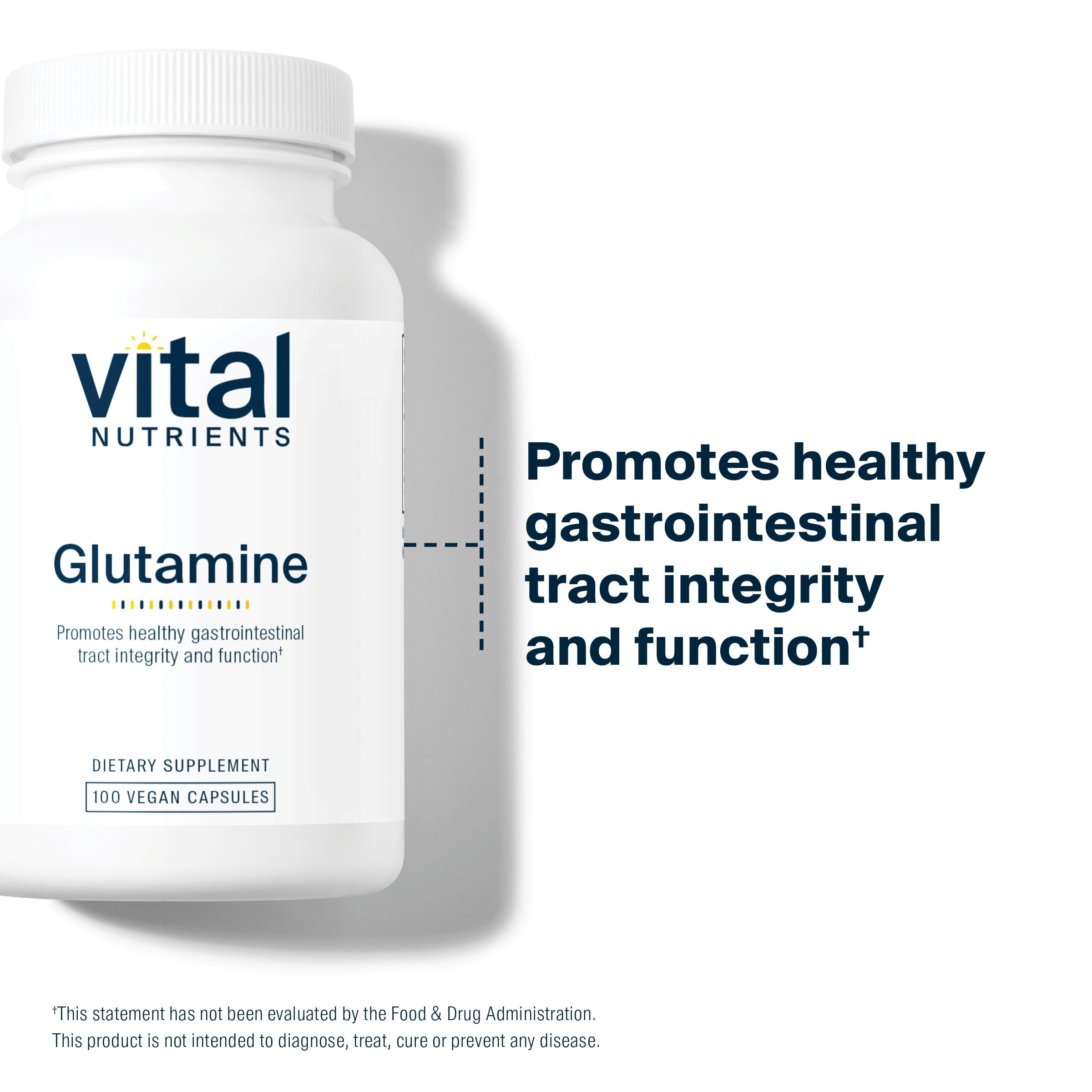 Vital Nutrients Glutamine facility seal signals quality you can trust
