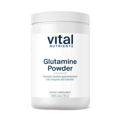 Vital Nutrients Glutamine powder bottle pour for easy daily supplementation and GI support