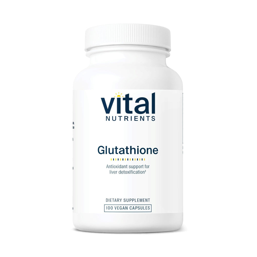 Vital Nutrients Glutathione 400mg bottle with liposomal delivery for detox support