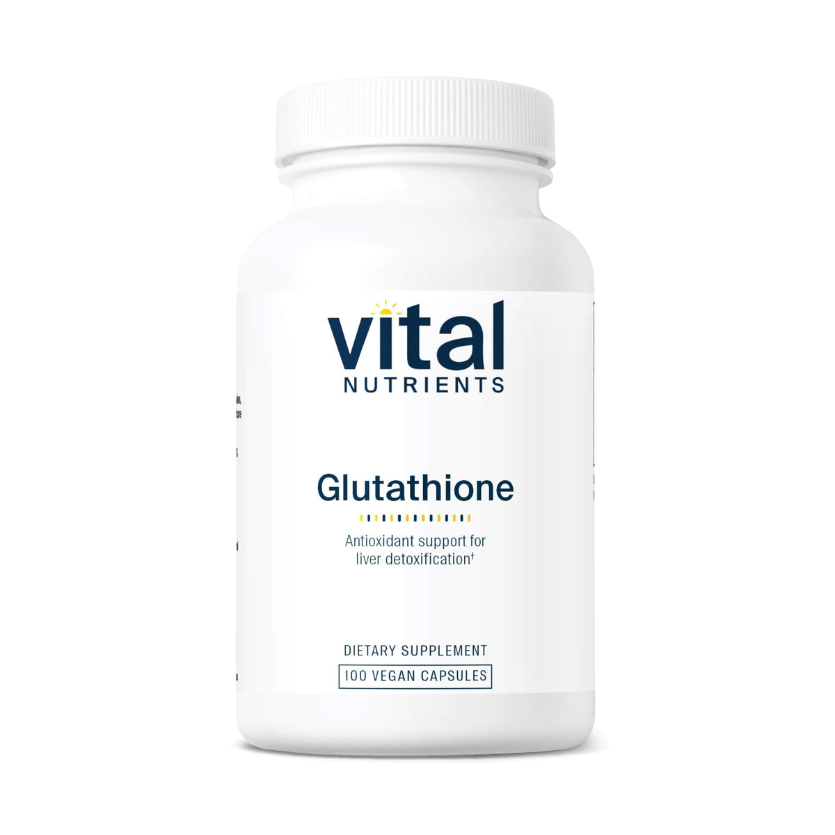 Vital Nutrients Glutathione 400mg bottle with liposomal delivery for detox support