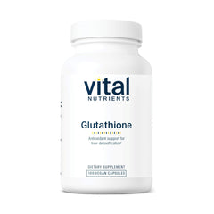 Vital Nutrients Glutathione 400mg bottle with liposomal delivery for detox support