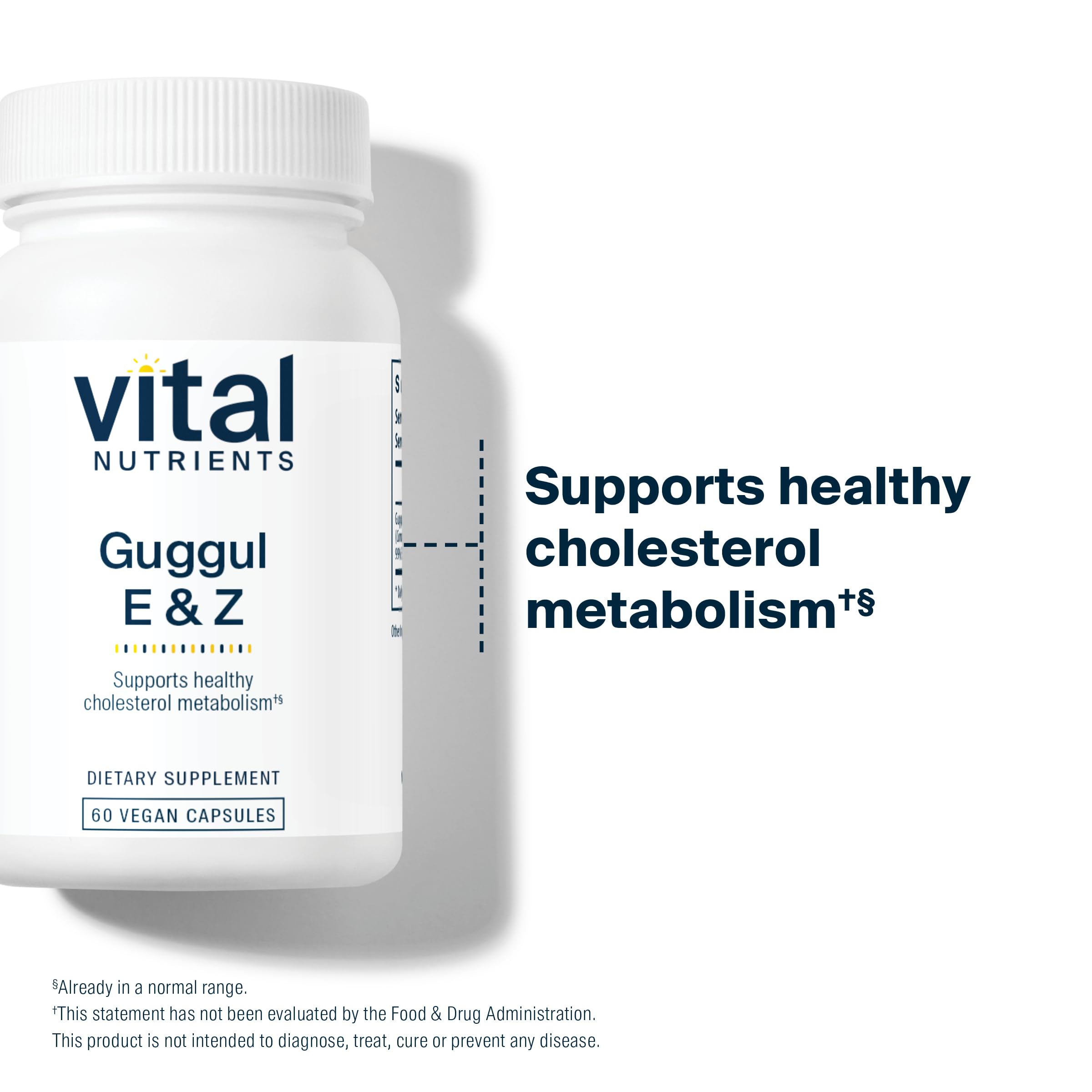 Vital Nutrients Guggul E & Z third party testing seal