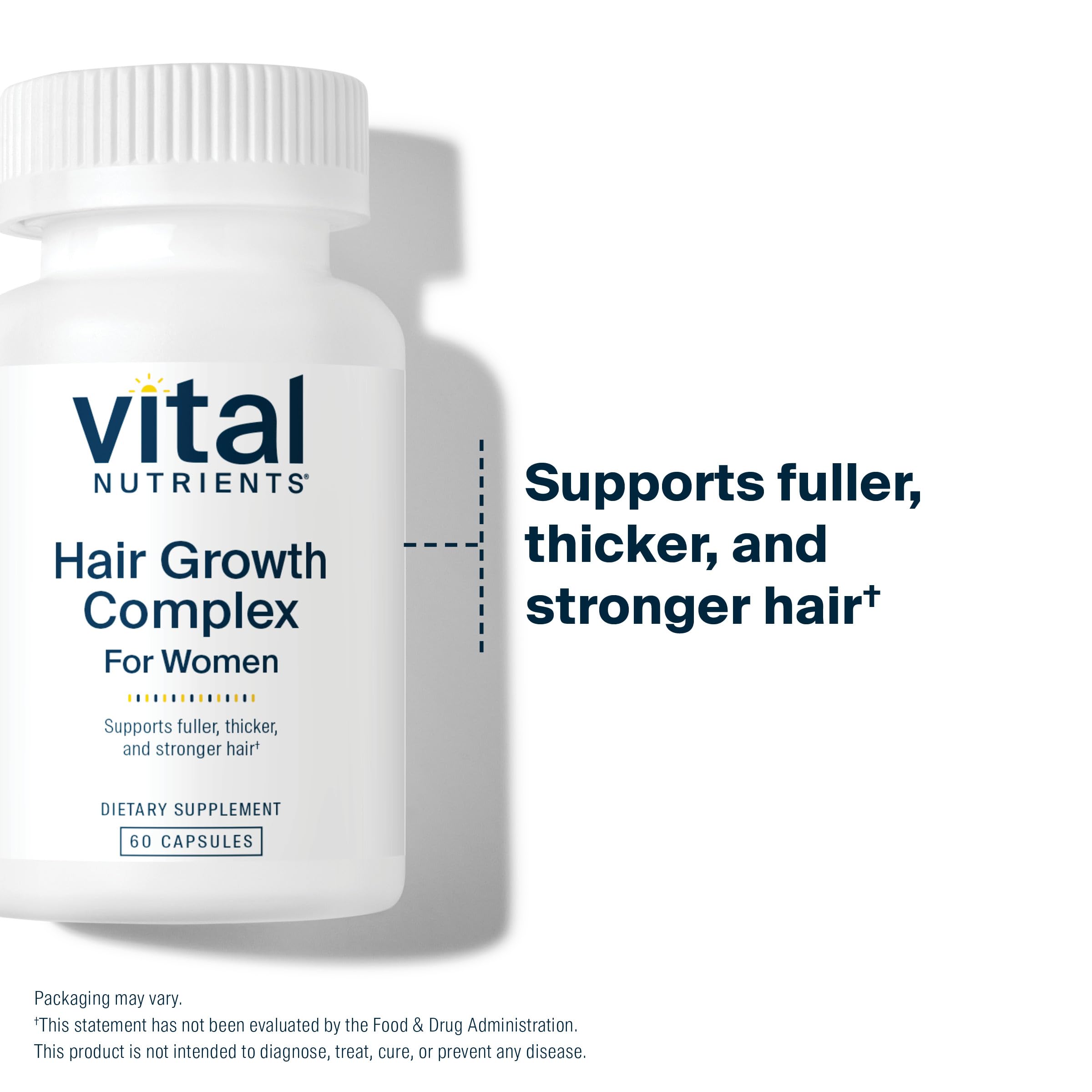 Vital Nutrients bottle shown with daily-use routine idea.