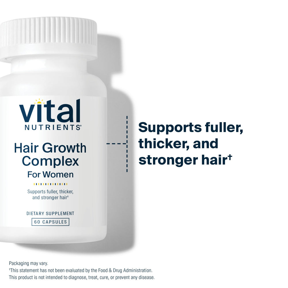 Vital Nutrients bottle shown with daily-use routine idea.