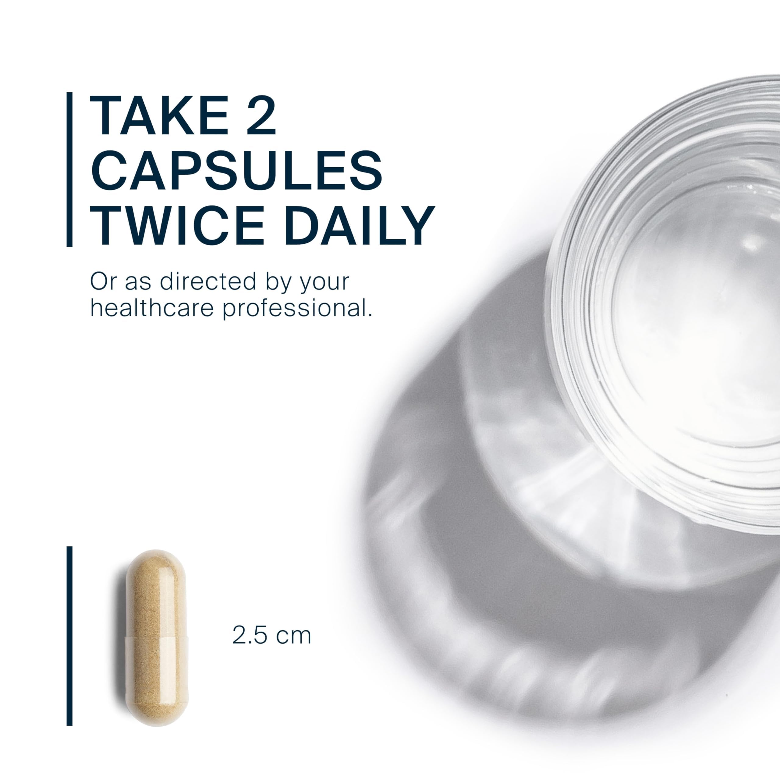 Vital Nutrients Herbal Biotic capsules poured from bottle for daily use.