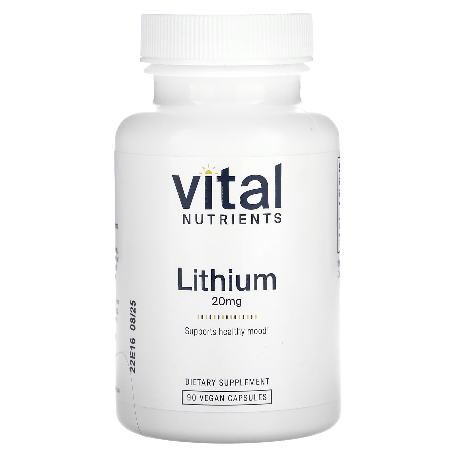 Vital Nutrients Lithium Orotate | Vegan Lithium Supplements for Memory ...