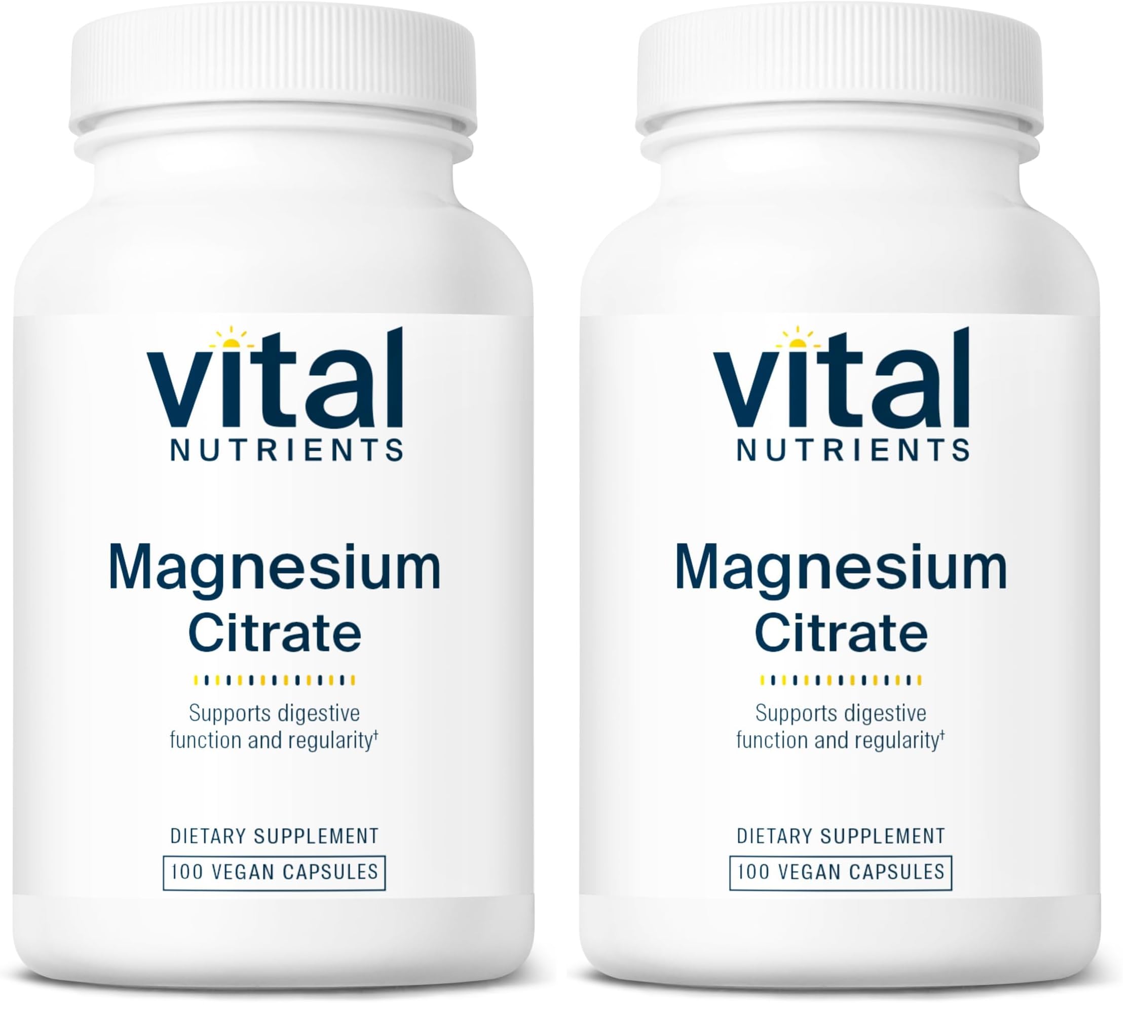 Vital Nutrients Magnesium Citrate bottle close-up for easy daily relaxation support.