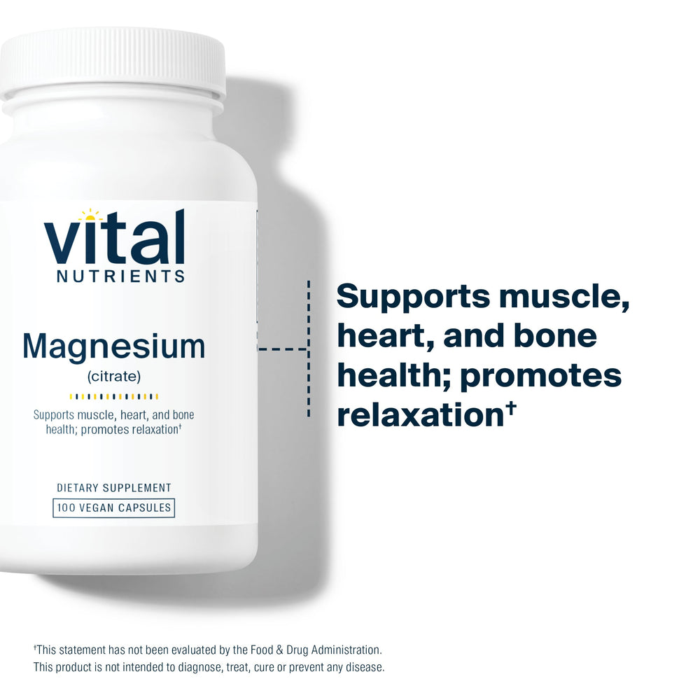 Vital Nutrients label close-up highlighting allergen-free vegan formula.