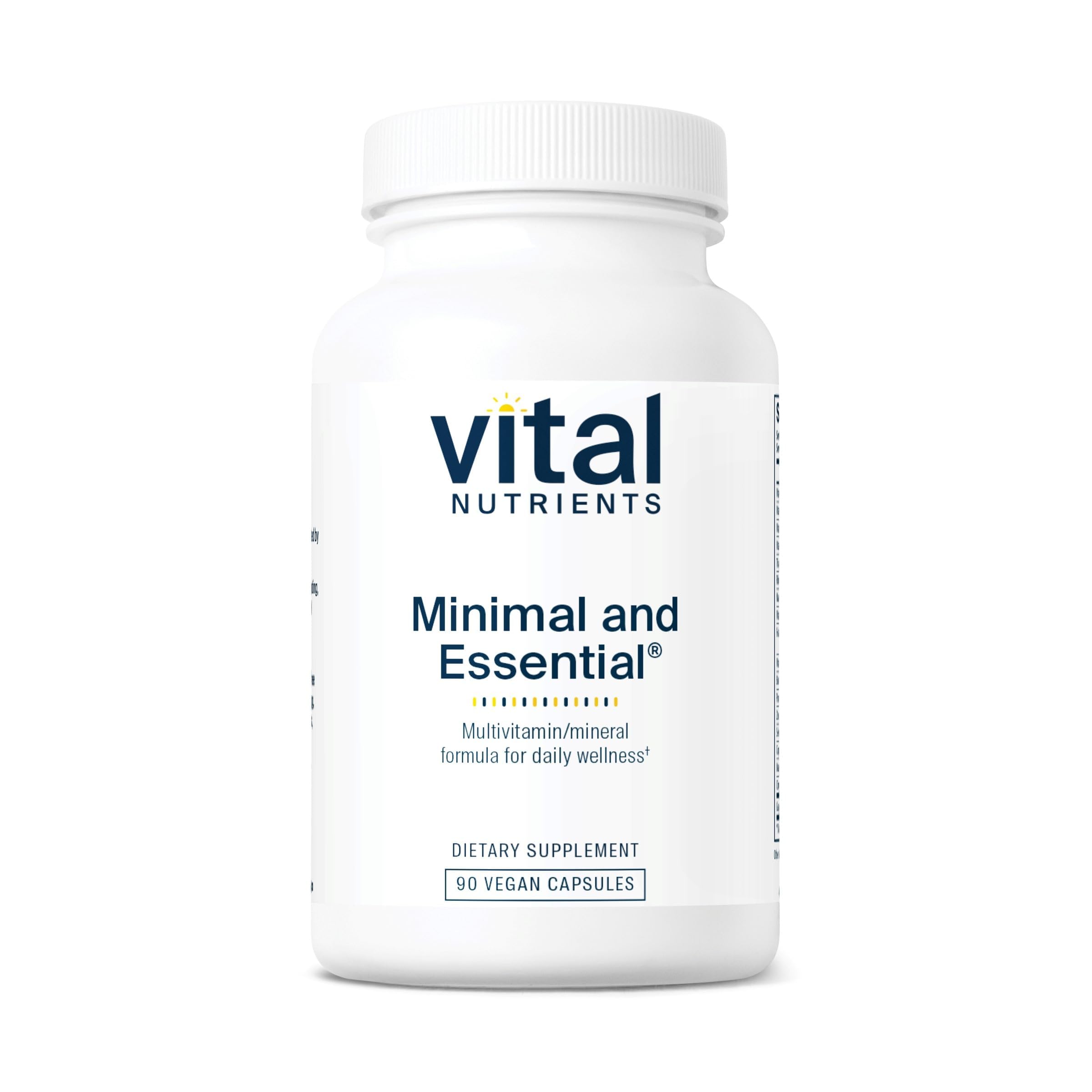 Vital Nutrients Minimal and Essential bottle-front for daily foundational support