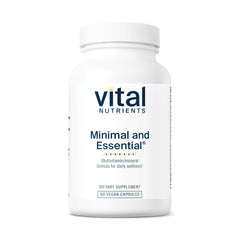 Vital Nutrients Minimal and Essential bottle-front for daily foundational support