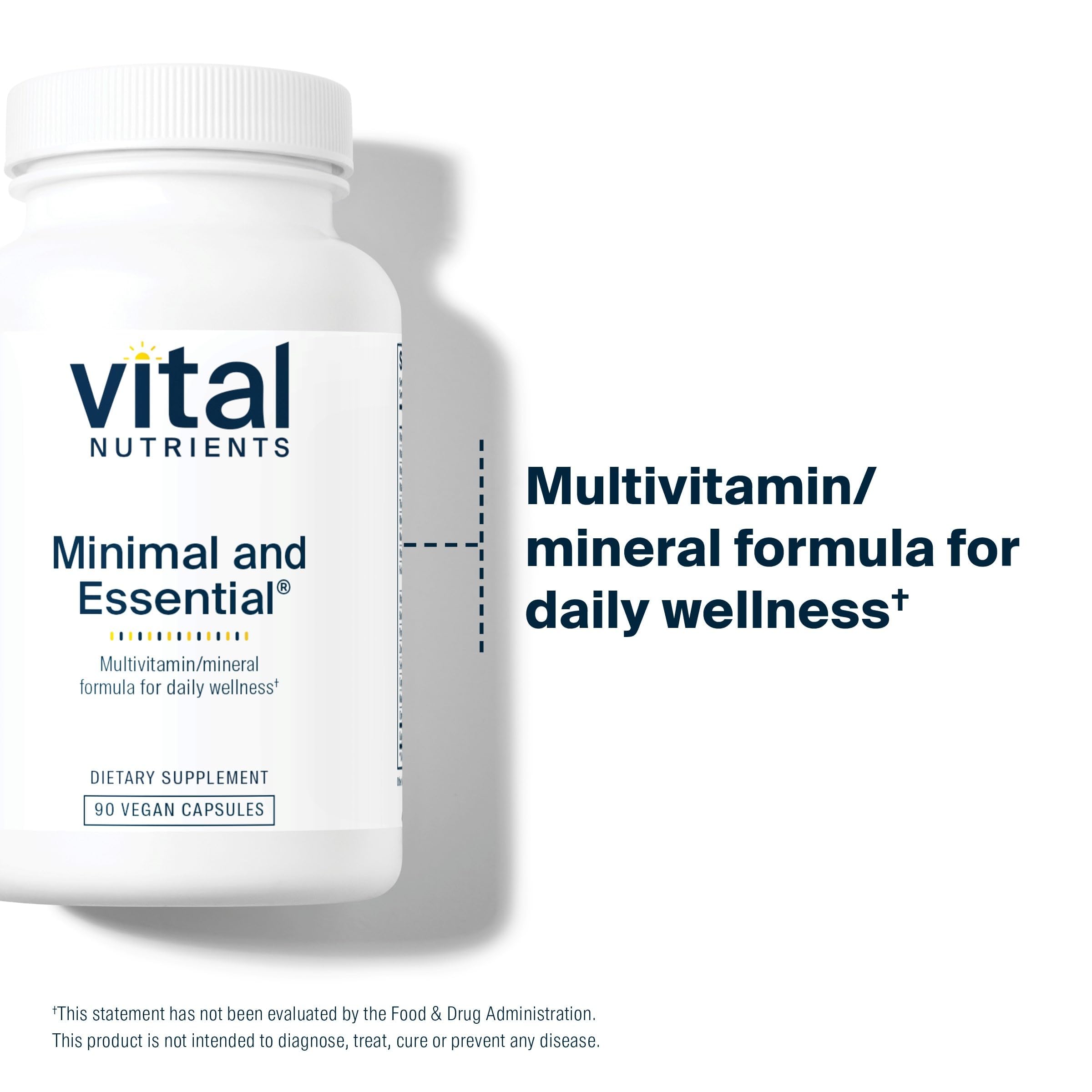 Vital Nutrients Minimal and Essential capsules for daily metabolism support