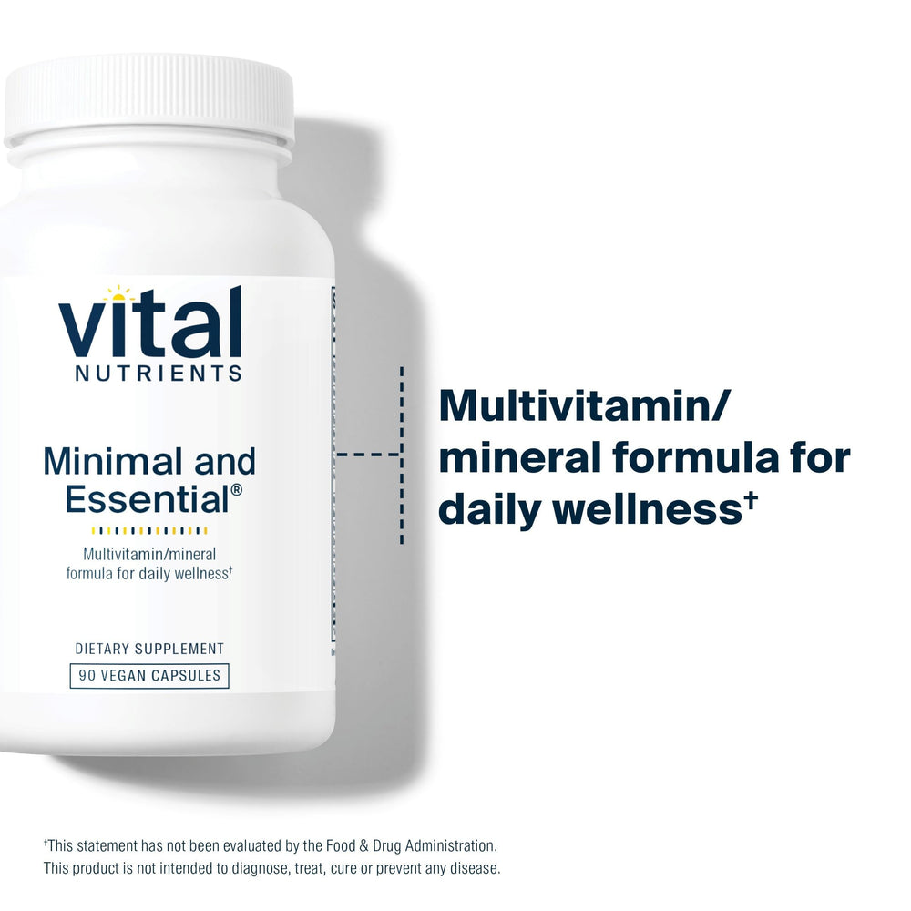 Vital Nutrients Minimal and Essential capsules for daily metabolism support
