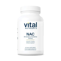 Vital Nutrients NAC 600mg bottle displayed for daily wellness use