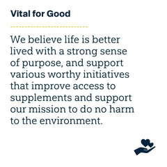 Vital Nutrients Once Daily vegan formula seal indicating gluten-free and dairy-free status