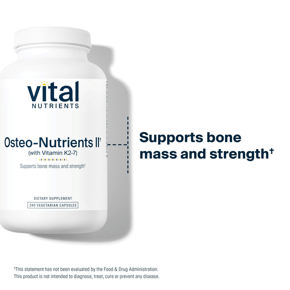 Vital Nutrients Osteo-Nutrients II display on shelf for health-conscious shoppers.