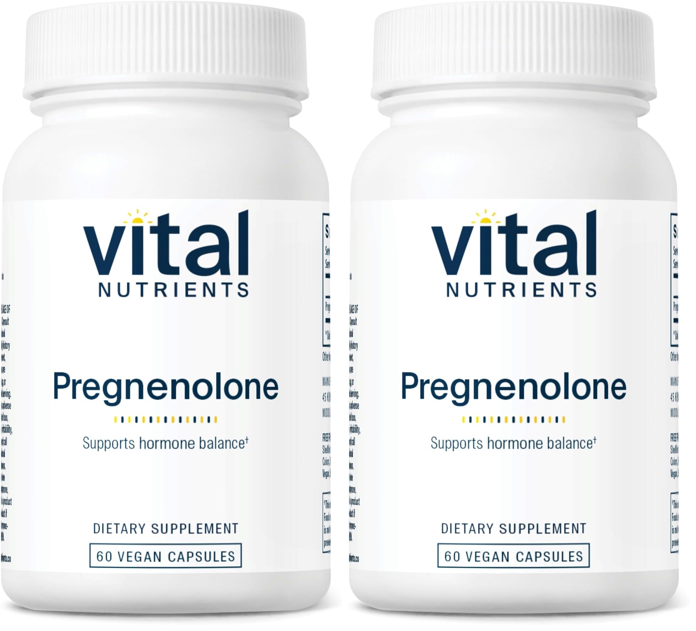 Vital Nutrients Pregnenolone bottle front view signaling mood and memory support