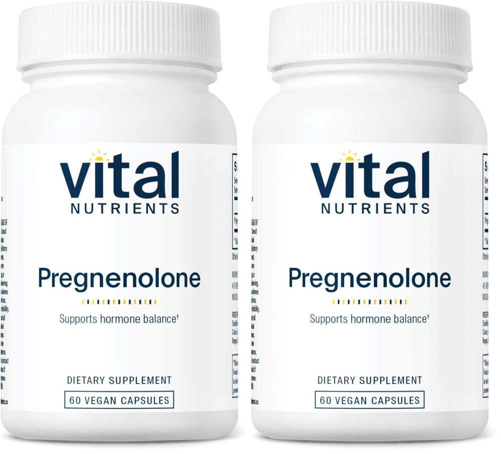 Vital Nutrients Pregnenolone bottle front view signaling mood and memory support
