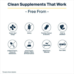 Vital Nutrients Strontium Citrate ingredients list for clean vegan formula.