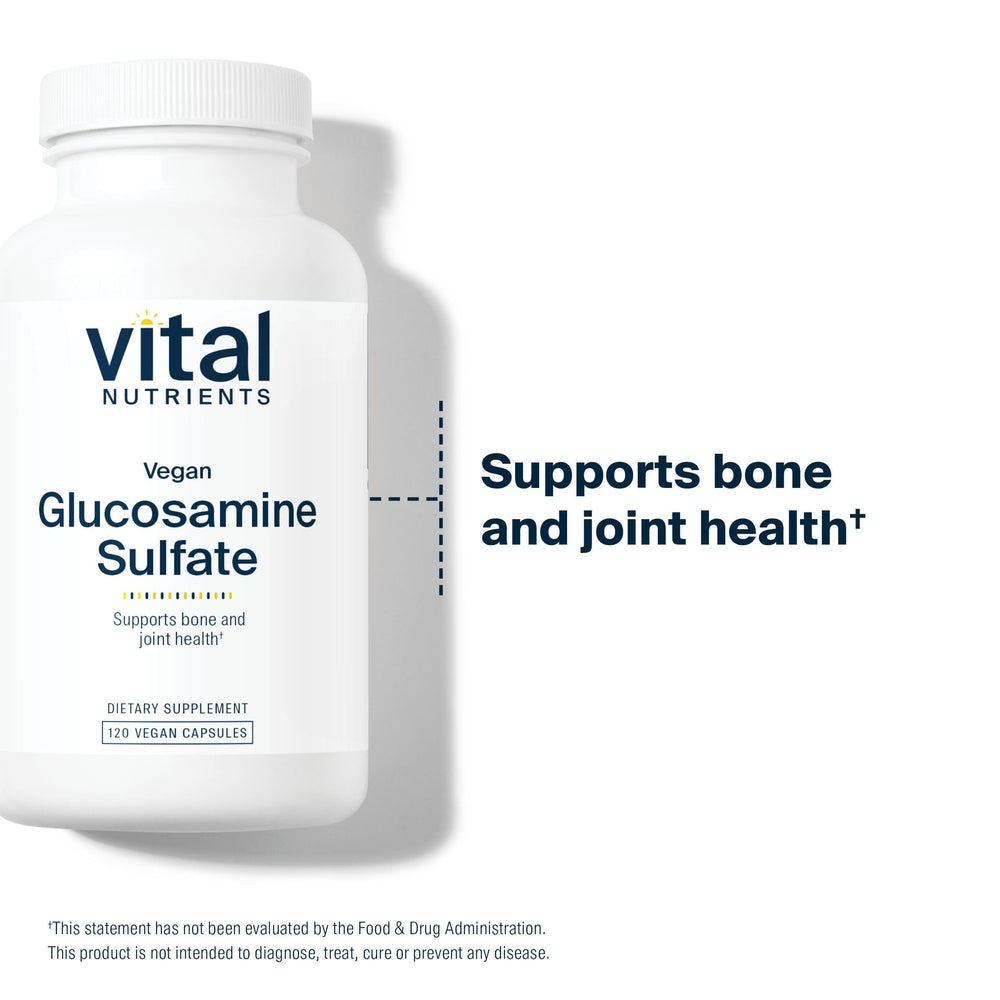 Third-party testing badge on Vital Nutrients product for purity and potency