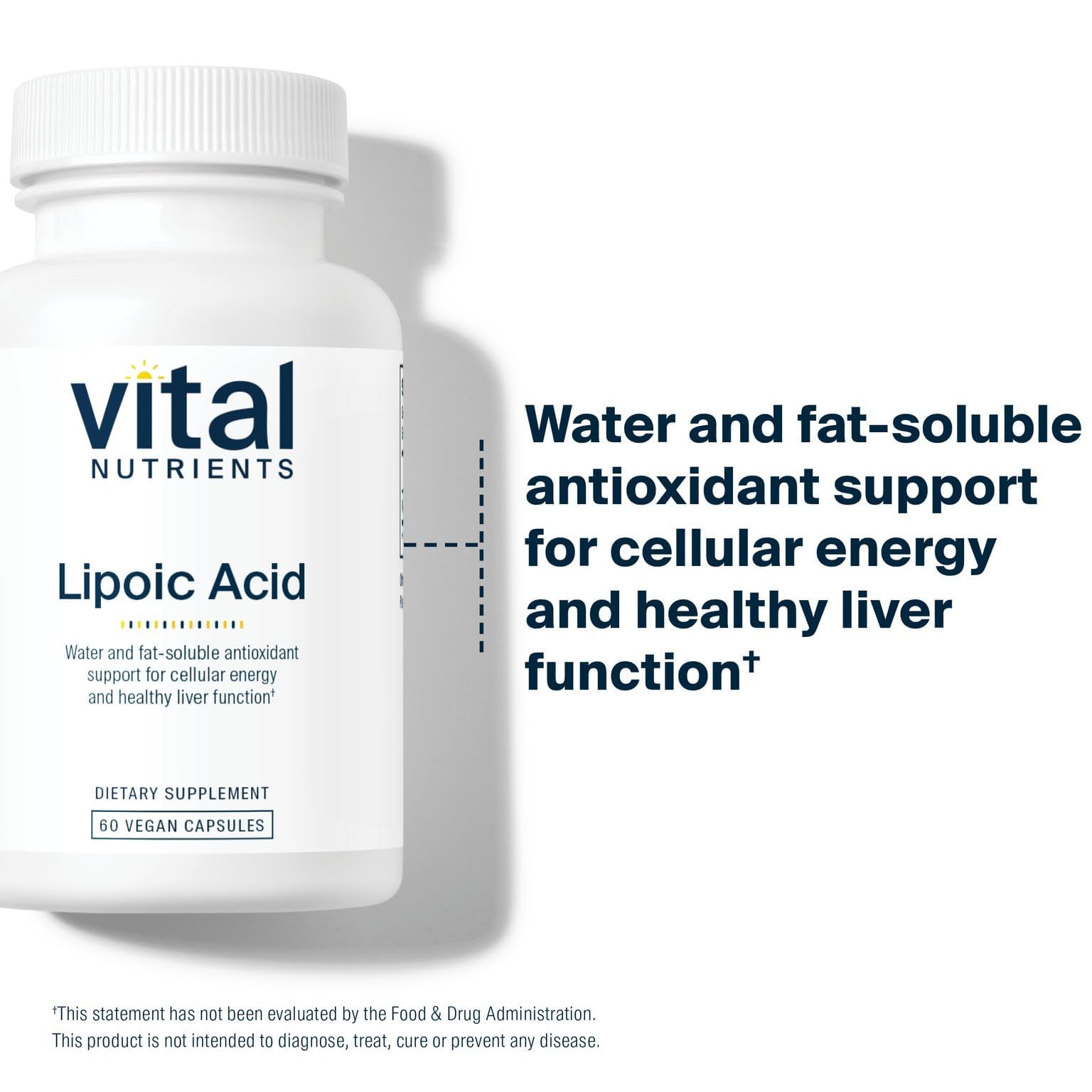 Vital Nutrients trusted by healthcare practitioners seal on packaging.