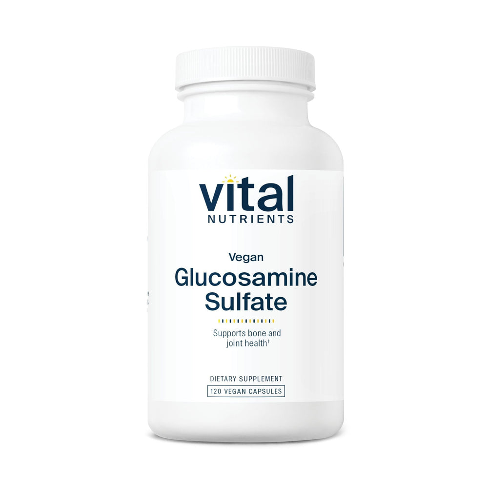 Vital Nutrients vegan glucosamine sulfate 750mg bottle for daily joint support