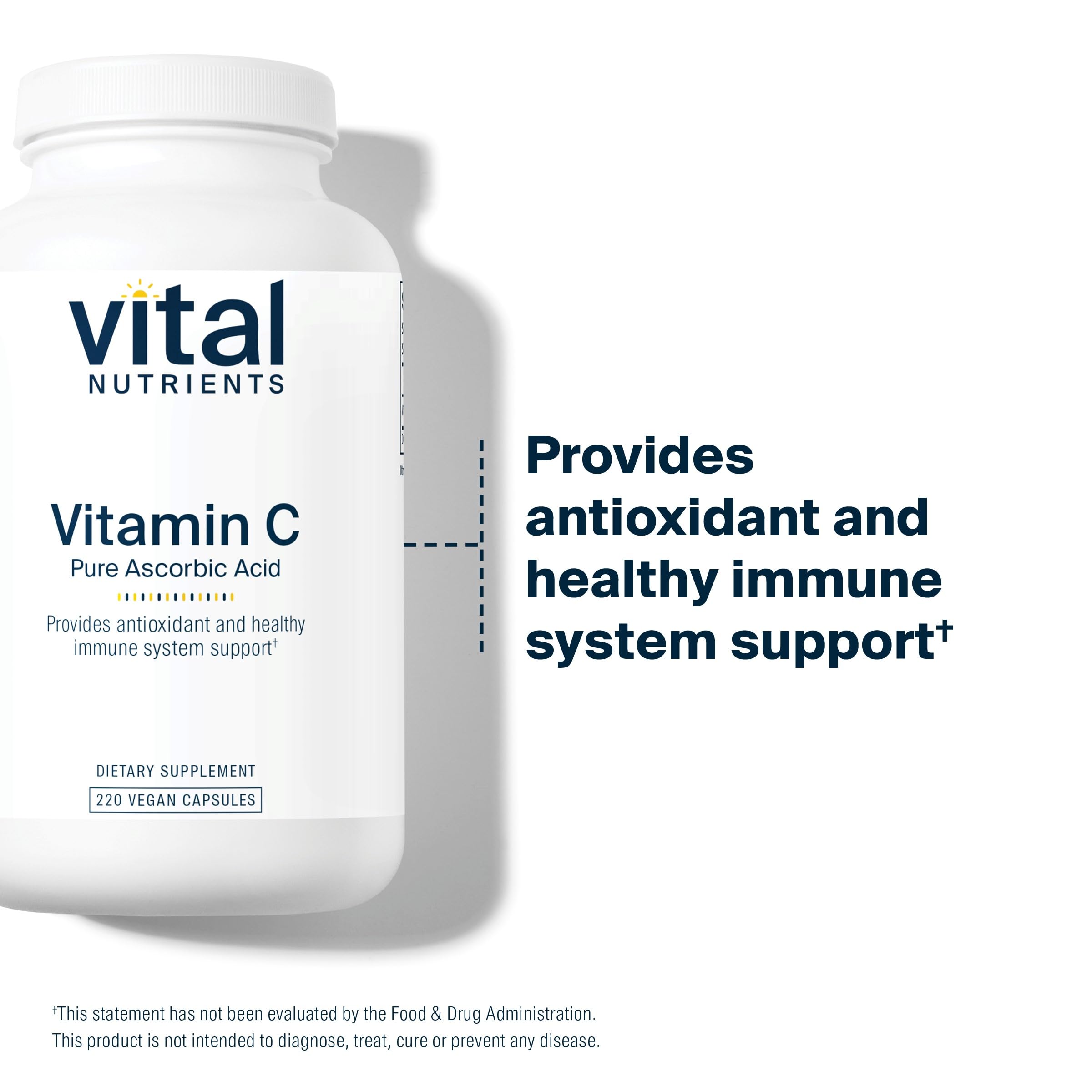 Vital Nutrients Vitamin C manufactured in NSF-certified facility with third-party testing