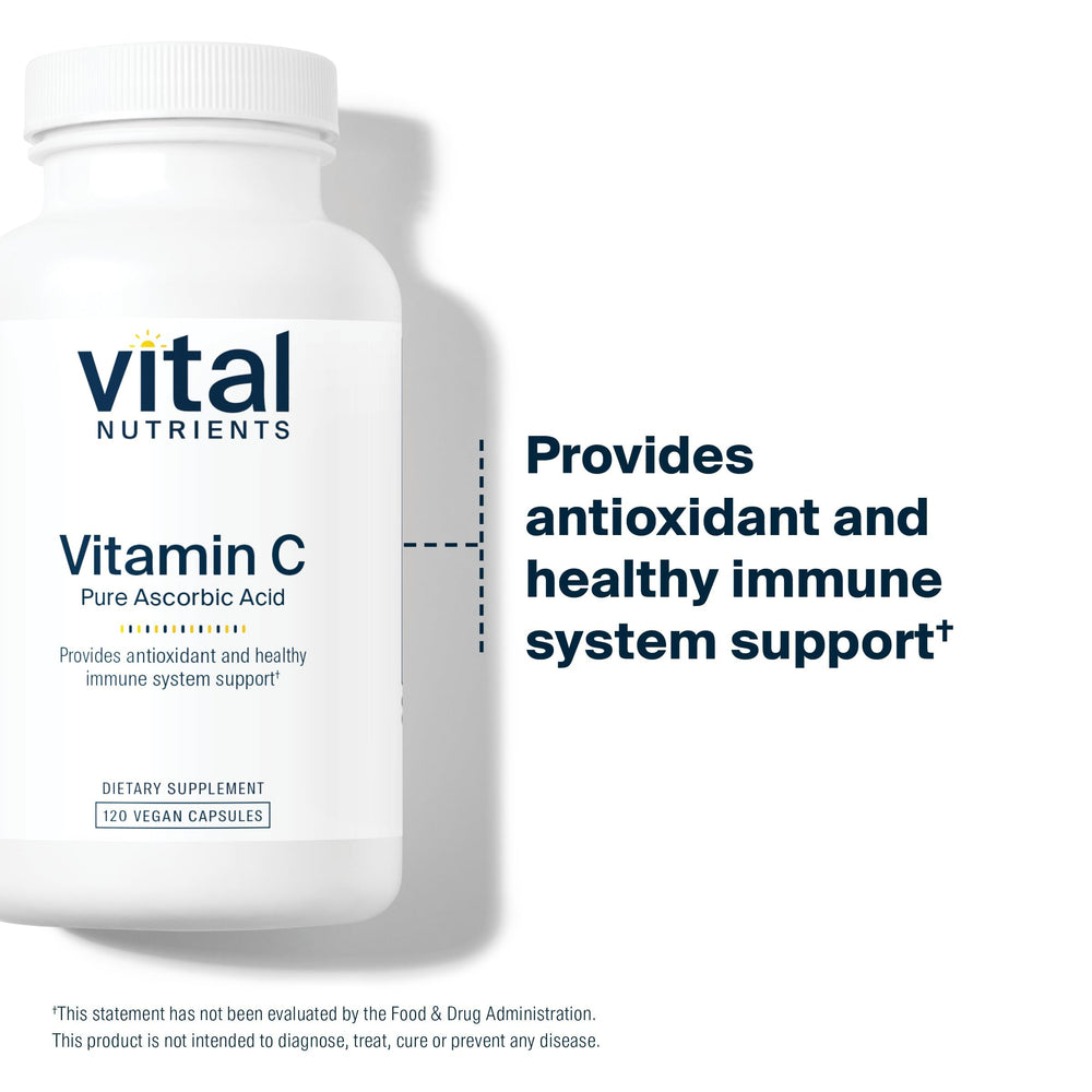 Vital Nutrients Vitamin C 1000mg produced in allergen-free facility