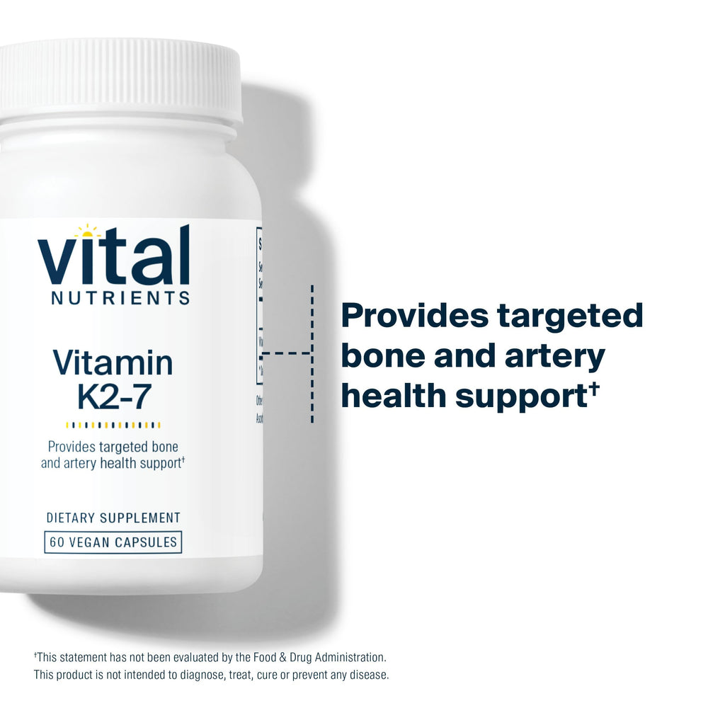 Vital Nutrients Vitamin K2-7 facility seal reflecting NSF certification standards.
