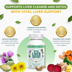 Vital Nutritive organic milk thistle extract highlighting antioxidant liver support