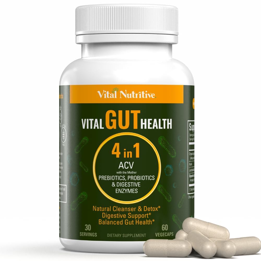 Vital Nutritive Vital Gut Health bottle with 4in1 formula for daily digestion